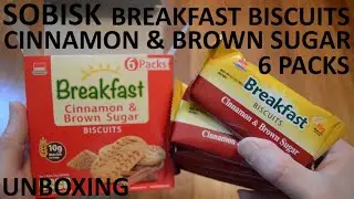 Unboxing Sobisk Cinnamon & Brown Sugar Breakfast Biscuits 6 Pack Box
