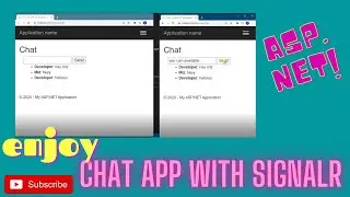 How to make chat application in asp.net MVC without database | SignalR