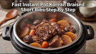 Fast Instant Pot Korean Braised Short Ribs (Galbi Jjim) Step By Step
