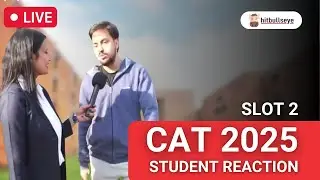 CAT 2025 Exam Student Reaction 🔴 | CAT Exam Analysis 2025 | Slot 2 | Hitbullseye