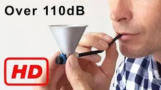 CRAZY LOUD Mini WAR HORN - Fast Cheap Fun - BrainfooTV