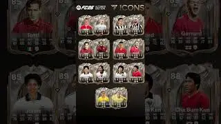 Voici tous les ic&ocirc;nes de la pr&eacute;commande qui avez vous eu #ultimateteam #fc26 #icon #eafc26