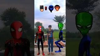 blue alien & spider man correct head Matching kinemaster editing #shortsfeed #viral #shorts