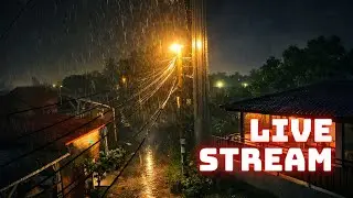 Rain  Sound For Sleeping in Outdoor ASMR (Insomnia)