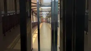 Lift sliding door at LRT station Rasuna Said