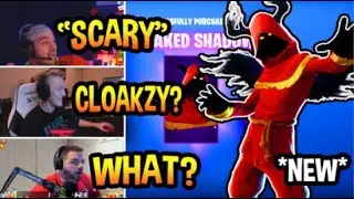 STREAMERS REACTS TO *NEW* CLOAKED SHADOW SKIN! FORTNITE FUNNY MOMENTS