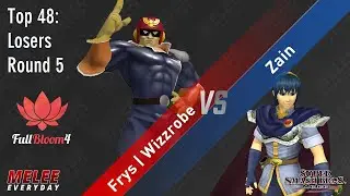Full Bloom 4 - Frys | Wizzrobe (Captain Falcon) vs. Zain (Marth) - SSBM - Losers Top 8 Qualifier