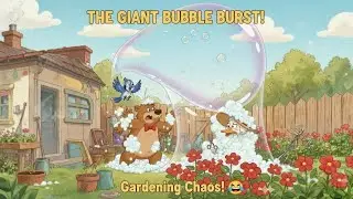 The Giant Bubble Disaster! 🎈🐻 Bear & Duck's Garden Surprise (2D Version)