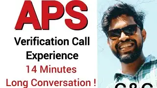 APS Verification Call || #germany #aps #msingermany #visa