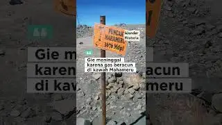 Semeru memeluk Soe Hok Gie dalam tidur abadinya #adaceritanyalho