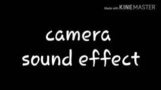 Camera sound effect
