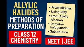 Allylic Halides | Methods of Preparation | Class 12 Chemistry | NEET | JEE | by  Deepak sir