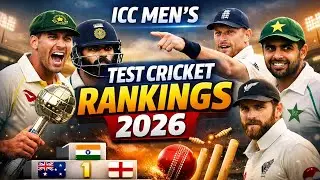 Рейтинг мужских тестовых матчей по крикету ICC на 2026 год 🏏 #viratkohli #cricket