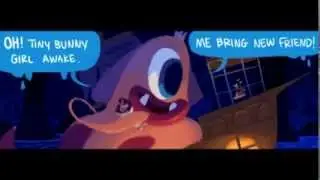 Nightmare Knight checks on Splashmaster (Cucumber Quest Fandub)