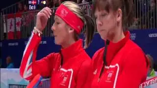 Eve Muirhead breaks her broom, 2010