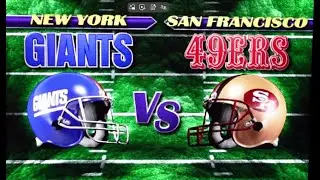 NFL Blitz - Arcade1UP Gameplay - Giants vs 49ers - Thanksgiving Game - OVERTIME
