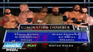 Roman Reigns vs. Brock vs. Umaga vs. Braun Strowman vs. AJ Styles vs. Sheamus | Elimination Chamber🎆