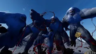 1 YETI VS 100 HUMANS IN BEAST BATTLE SIMULATOR!!!