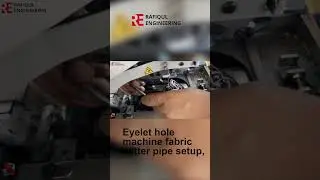Eyelet Hole Sewing Machine | Fabric Cutter Pipe Setup Tutorial #sewingmachine #rafiqulengineering