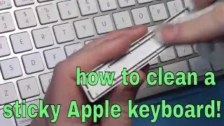 Как почистить клавиши клавиатуры Apple