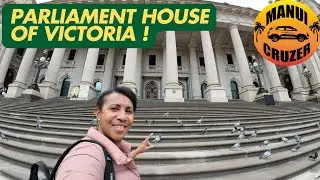 Walk to Parliament House of Victoria, Melbourne Australia