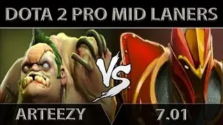 Arteezy Pudge vs Dragon Knight ► Rare Core Pudge ► Dota 2 [7.01]