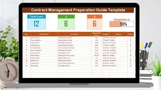 Contract Management Preparation Guide Checklist in Excel