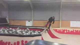 First 360 into foam pit