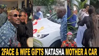 2Face Idibia & Wife Natasha Gifts Mother-In-Law New Car On Her Birthday