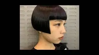 Perfect home headshave/Best half shaved nape undercut short bob cut and style
