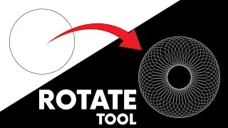 Spirograph Effect from Rotate Tool&nbsp; in Adobe illustrator #short #rotatetool #illustrator #design