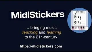 MidiStickers: music teaching and learning software