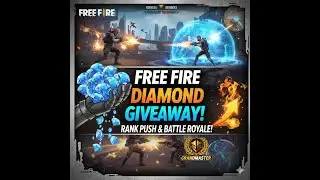 💎 FREE FIRE LIVE: 5000 DIAMONDS GIVEAWAY! 🎁 Rank Push To Grandmaster 🚀