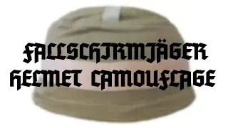 WW2 Fallschirmjäger helmet nets and camouflage