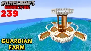 I built an Automatic GUARDIAN FARM in Minecraft Hardcore!