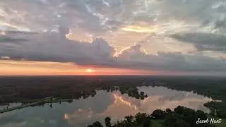 Time lapse of the sunrise over Tampier Lake