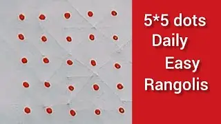 5*5 dots rangolis🌸 daily easy rangolis✨ simple kolam🌸 letest muggulu🌸