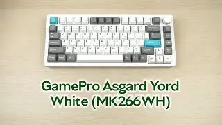 Розпаковка GamePro Asgard Yord Keychron Super Red Switch Wireless/Bluetooth/USB White (MK266WH)