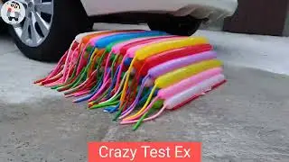 Crazy Test Ex vs Balloons, Coca Cola, Colgate, Toy, Eggs | Crushing Crunchy & Soft Things by Car |