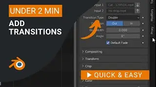 Blender Tutorial: How to Add Transition in Blender Video Editor