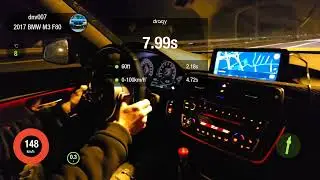 BMW M3 F80 stage 1 0-100 1/4 mile