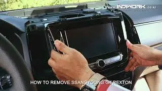 How to remove, install video interface SSANGYOUNG G4 REXTON by 인디웍 indiwork