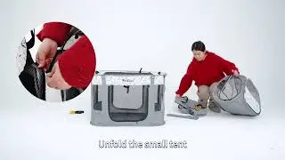 How to set up and fold PetEase 2in1 Cat playpen