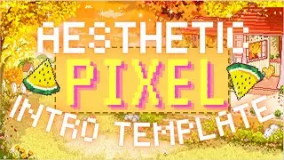 yellow aesthetic pixel intro template | no text 2021 🌼🎉