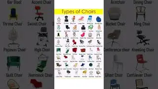 Chair name,, types of chair... vocabulary,,, learning English  #reels #englishspoken #vocabulary