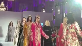 Elhajouji sisters designer, Rafinity brand fashion show    stories from Arabai  LFW 19 Feb 2018