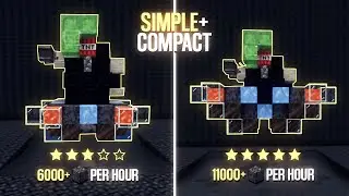 Automatic Basalt Farm - Cheap and Compact in Minecraft