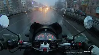 Пробный продубас на шипах. Stels 400 GS.