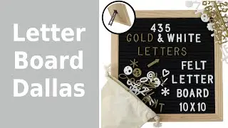 Decor Black Felt Letter Board with Changeable Letters in Dallas
