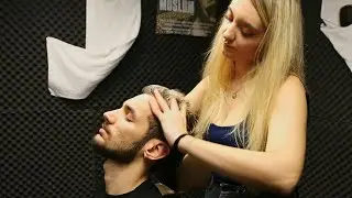 ASMR Barber Massage - Head, Face, Scalp Therapy
